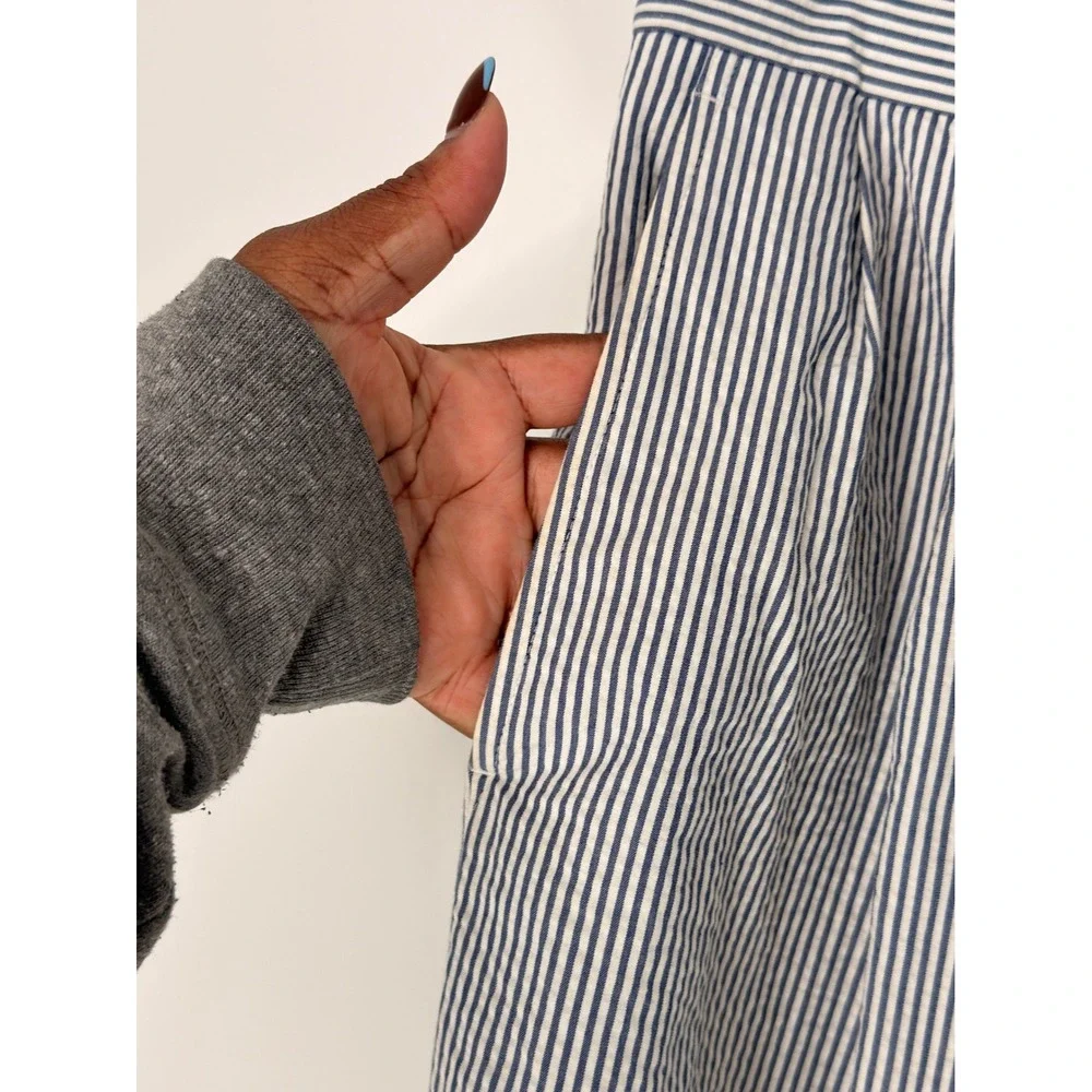 Brooks Brothers Pants Men's Seersucker Blue Striped Nautical Preppy 39 x 33‎